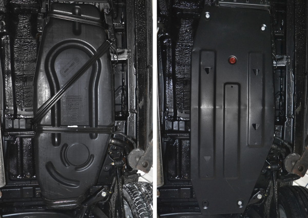 Фото Защита топливного бака АвтоБроня для Changan CS75 АКПП 2015-н.в.