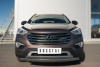 Защита переднего бампера d74х42 (дуга) d75х42 (дуга) HYUNDAI SANTA FE GRAND 2014-2015