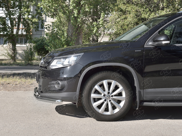 Фото Защита переднего бампера d63 секции-d42 дуга VOLKSWAGEN Tiguan Sport & Style 2011-2016