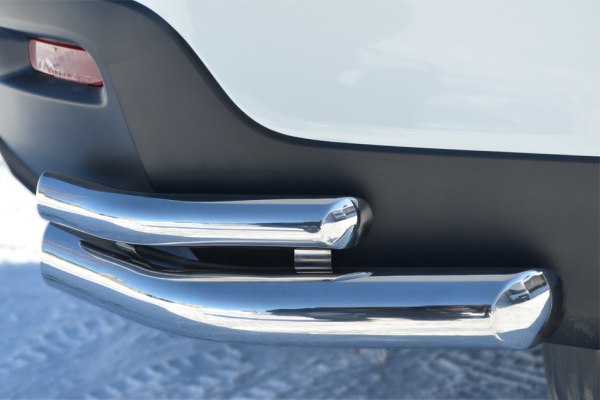 Фото Защита заднего бампера уголки d63/42 TOYOTA Highlander 2010-2013