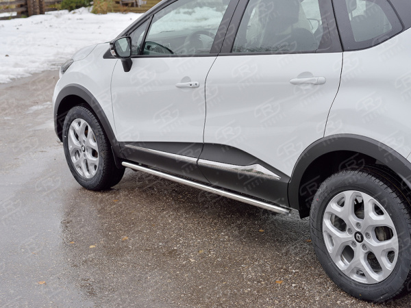 Фото Пороги труба d42 (вариант 3) RENAULT KAPTUR 2016