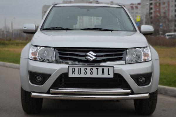 Фото Защита переднего бампера d63/42 (дуга) SUZUKI Grand Vitara 3дв. 2012-2016