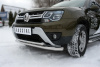 Фото Защита переднего бампера d63 (секции) d42 (дуга)+декор паз RENAULT Duster 2015-