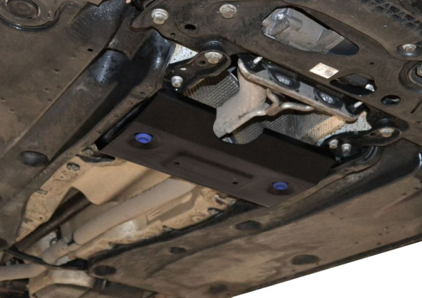 Фото Защита заслонки системы выпуска ОГ Автоброня для Volkswagen Tiguan, V - 2.0d (150л.с.) 2017-