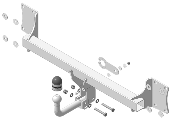 Фаркоп Мотодор полностью оцинованный BMW X5 (e70) 2007-2013, без М-пакета