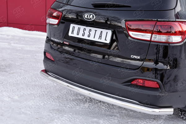 Фото Защита заднего бампера d63 секция KIA SORENTO PRIME CRDI 2015-2018
