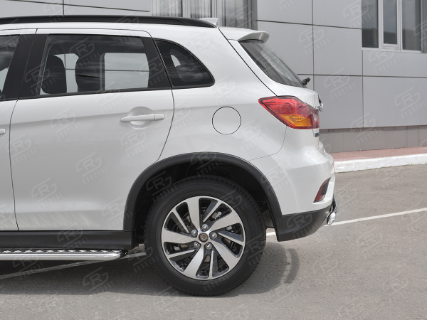 Фото Защита заднего бампера d75х42 дуга MITSUBISHI ASX 2017-