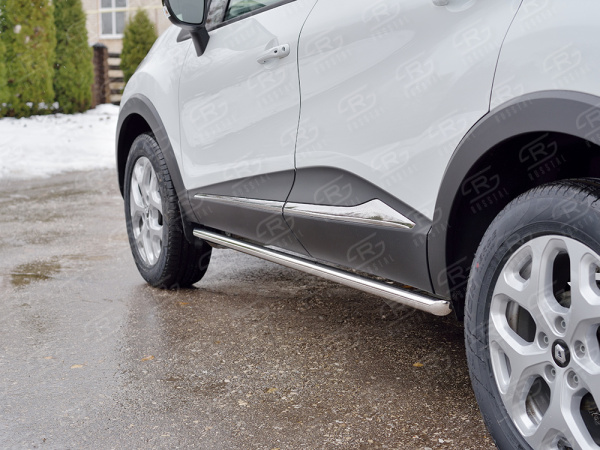 Фото Пороги труба d42 (вариант 1) RENAULT KAPTUR 2016