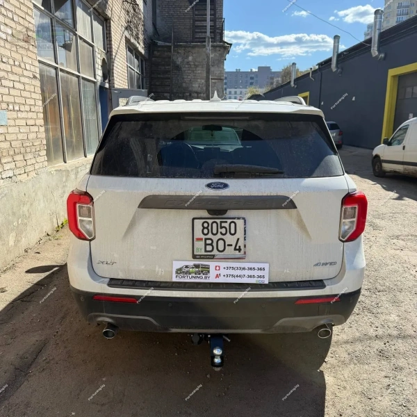 Фаркоп Bizon (Россия) «быстросъемный под квадрат» для Ford Explorer VI (2019-)