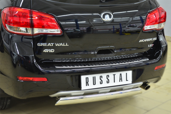 Фото Защита заднего бампера 75х42 (дуга) GREAT WALL Hover H6 2012-2013
