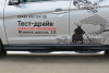 Пороги труба d76 с накладкой (вариант 1) MITSUBISHI ASX 2012-2016