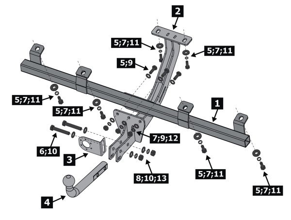 Фаркоп BERG для Chevrolet Niva I «рестайлинг» (2009-2020)
