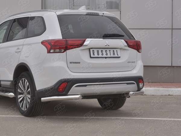 Фото Защита заднего бампера уголки d63 (секции) MITSUBISHI Outlander 2018-