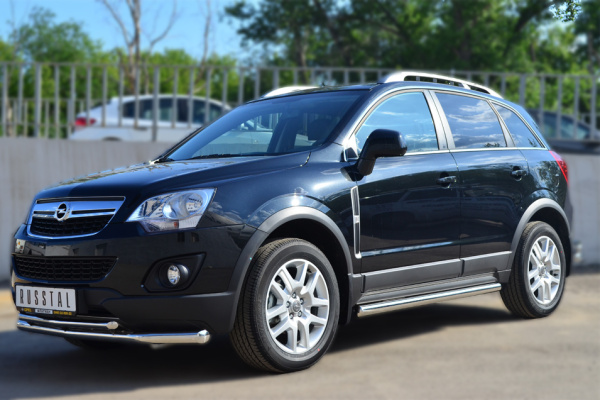 Фото Пороги труба d63 (вариант 3) OPEL ANTARA 2012-