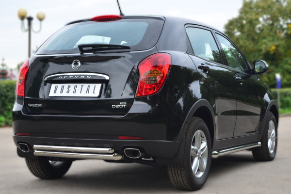 Фото Защита заднего бампера d63/42 SSANG ACTYON 2010-2013