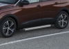 Фото Пороги алюминиевые Rival "Silver" для Peugeot 3008 II 2016-н.в.