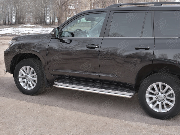 Фото Защита порогов d42 TOYOTA LC PRADO 150 2017-