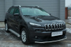 Фото Защита переднего бампера d42 (секции) JEEP Cherokee 2014-