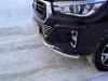 Фото Защита передняя нижняя (двойная) 60,3/60,3 мм для Toyota Hilux Exclusive 2018-