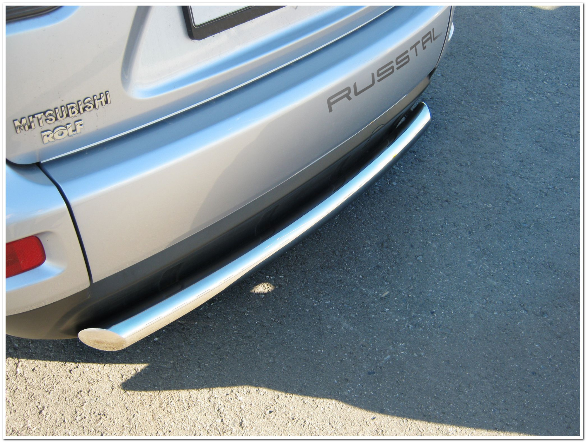 Фото Защита заднего бампера d76 MITSUBISHI Outlander 2010-2011