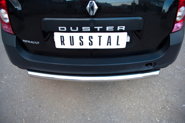 Фото Защита заднего бампера d63 (дуга) RENAULT Duster 4x2 2011-2014