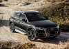 Пороги алюминиевые Rival "Silver" для Audi Q5 2017-