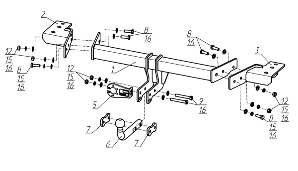 Фаркоп BERG для Haval H7 I (2024-)