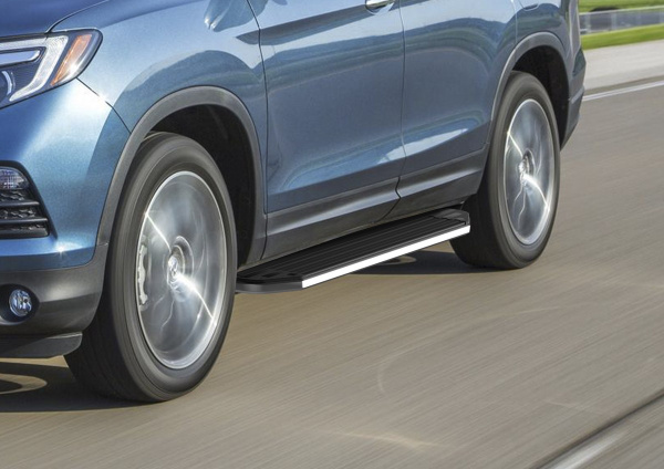 Фото Пороги алюминиевые Rival "Premium" для Honda Pilot 2016-