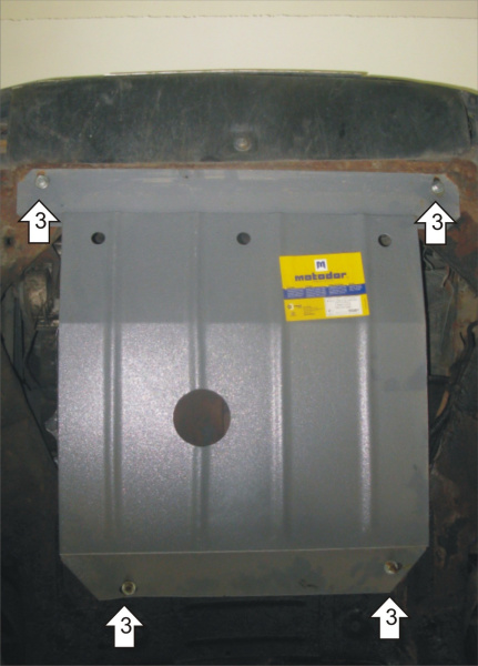 Фото Защита Motodor для картера и Мкпп Peugeot 605 (1994-1998)