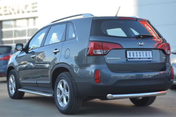 Фото Защита заднего бампера d76 (дуга) KIA Sorento 2012-