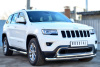 Защита порогов d76 с накладкой (вариант 1) JEEP Grand Cherokee 2013-