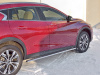 Фото Пороги труба 75х42 овал с проступью INFINITI QX30 2016