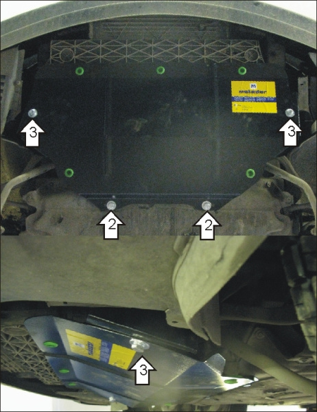 Фото Защита Motodor для картера BMW 5 (E60) (кроме M5) (2003-2007)