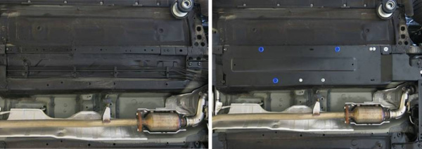 Фото Защита топливных трубок Автоброня для Nissan X-Trail, V - 2,0: 2,5 2015-