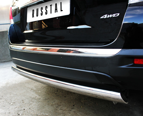 Фото Защита заднего бампера d75х42 TOYOTA Highlander 2010-2013