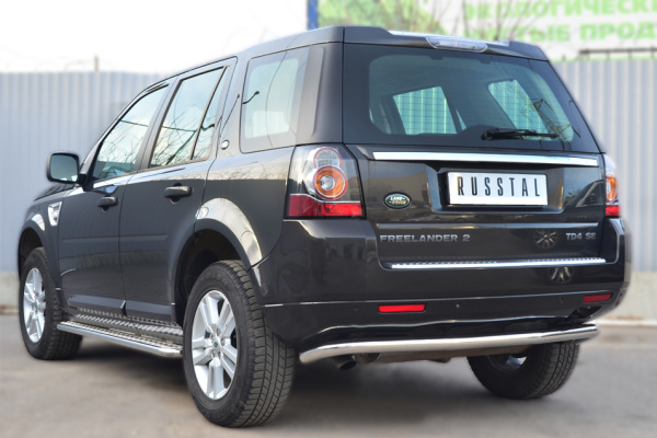 Фото Защита заднего бампера d63 (волна) LAND ROVER Freelander 2 2012-