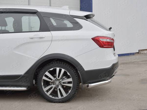 Фото Защита заднего бампера уголки d63 секции LADA VESTA SW CROSS 2017-