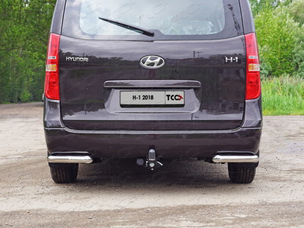 Фото Защита задняя (уголки) 60,3 мм для Hyundai H-1 2018-