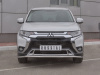 Защита переднего бампера d42 (секции) MITSUBISHI Outlander 2018-