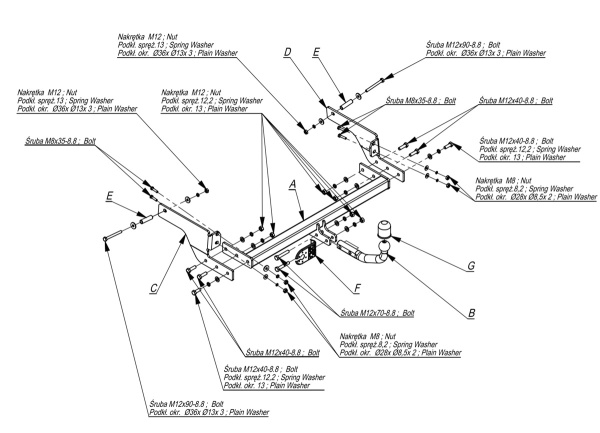фото Фаркоп Imiola для Renault Laguna II универсал 2001-2007