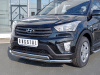 Фото Защита переднего бампера d63 секция-75х42 дуга HYUNDAI CRETA 2016-