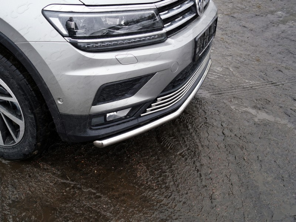 Фото Защита передняя нижняя 42,4 мм для Volkswagen Tiguan 2017-