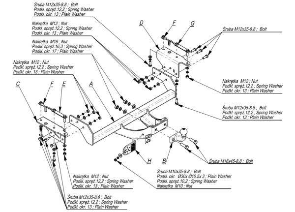 фото Фаркоп Imiola для GMC Terrain II (2017-)
