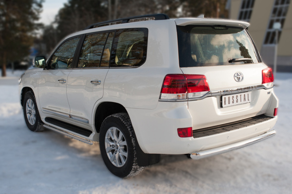 Фото Защита заднего бампера d76 (дуга) (кроме Executive) TOYOTA Land Cruiser 200 2015-