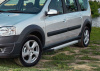 Фото Пороги алюминиевые Rival "Silver" для Lada Largus 2012- / Largus Cross 2014-