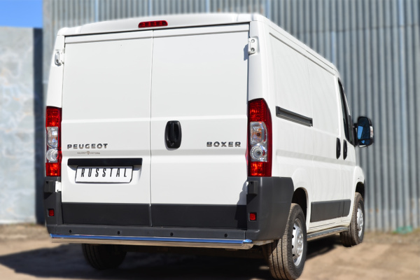 Фото Защита заднего бампера d76 (прямая) PEUGEOT Boxer L1H1 2006-2015