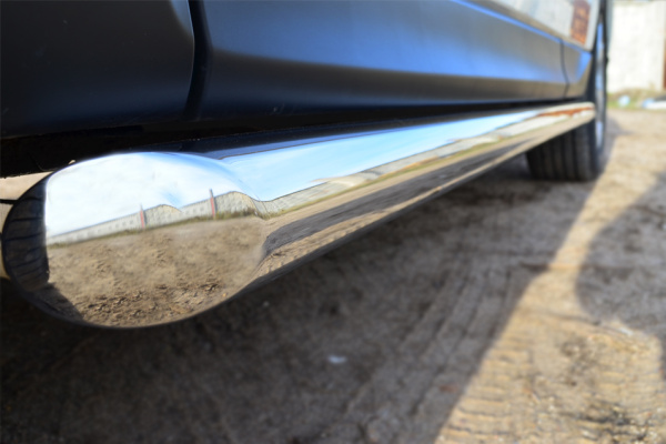 Фото Пороги труба d63 (вариант 1) (без брызговиков) SUBARU Forester 2013-