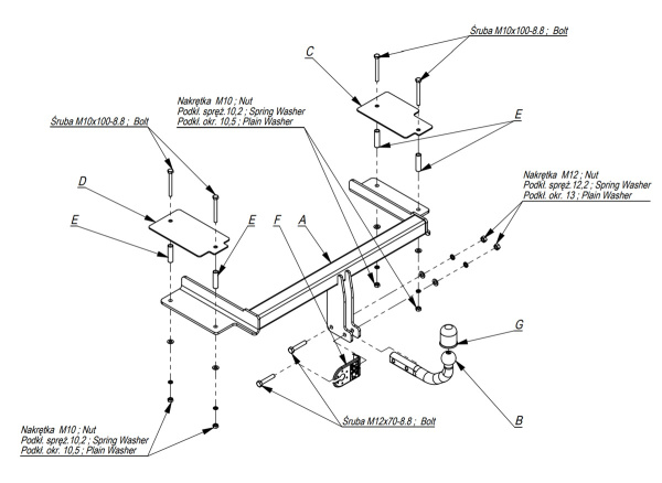 фото Фаркоп Imiola для Opel Vectra C хетчбек/седан 2002-2008