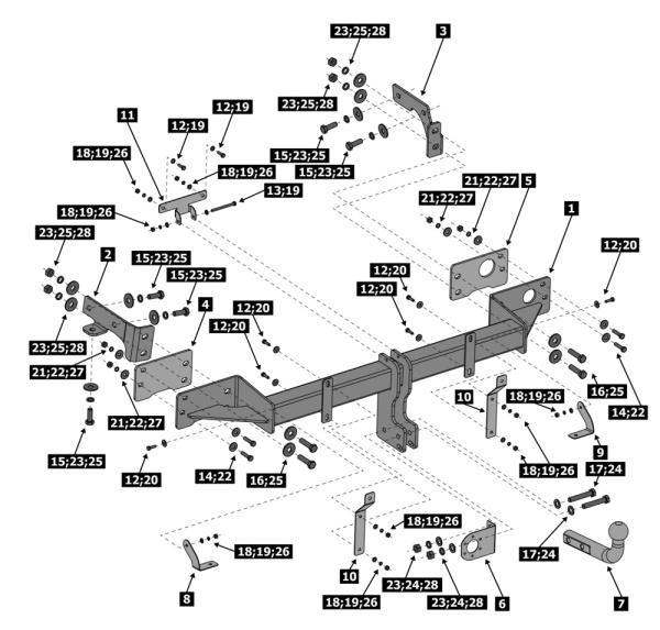 фото Фаркоп BERG для KIA Sorento IV (2020-)
