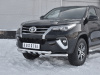 Фото Защита переднего бампера d63 дуга-d63 уголки+клыки TOYOTA FORTUNER 2017-